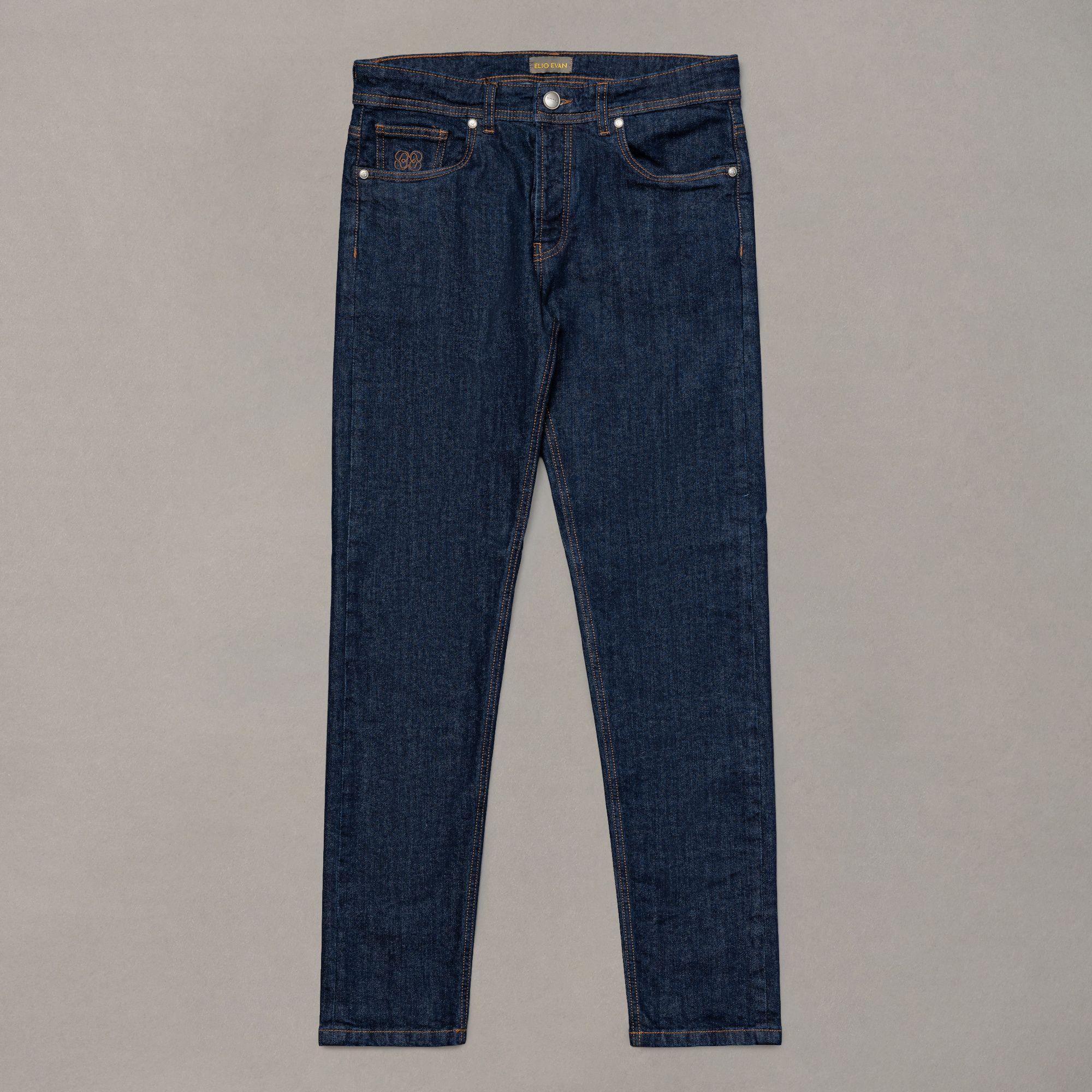 Blue Stretch Cotton Jeans