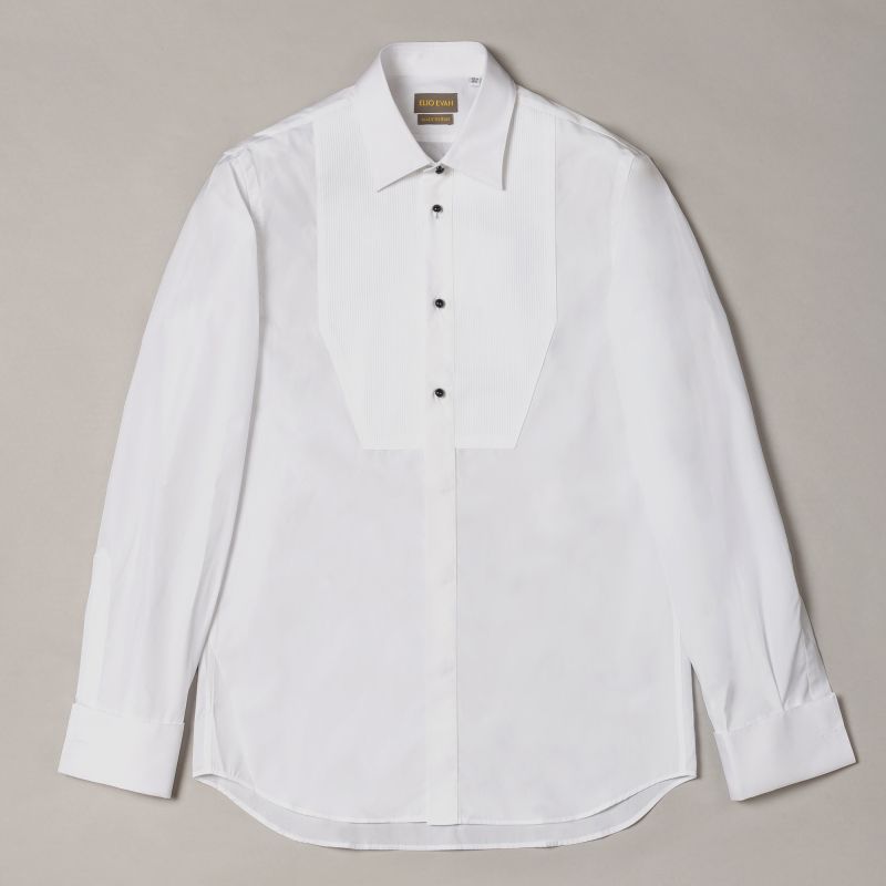 White Contrast Stitch Shirt