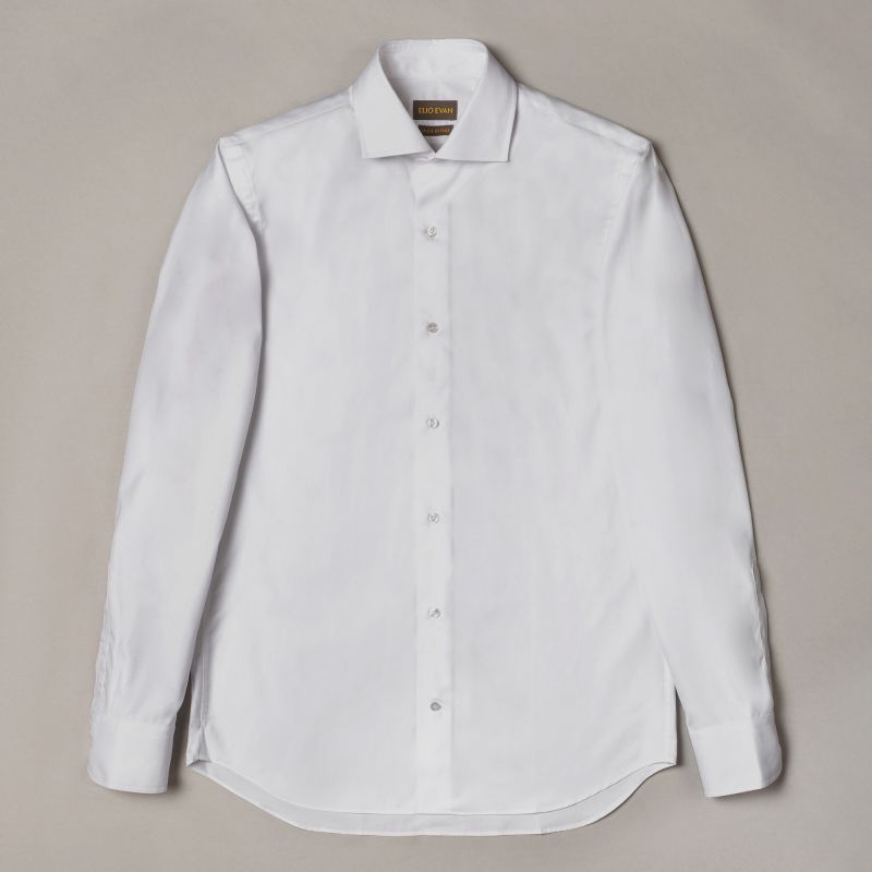 Semi-Spread Cotton Shirt