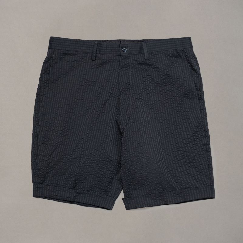 Black Patterned Shorts