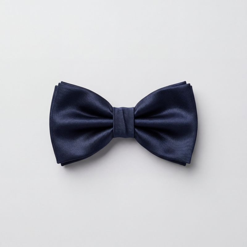 Blue Silk Bow Tie